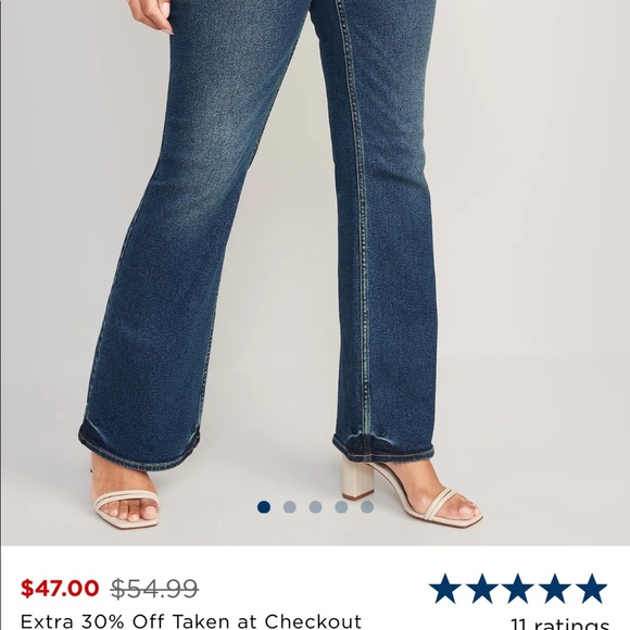 NWT Maternity Flare Jeans Sz 6 Old Navy - Picture 6 of 10